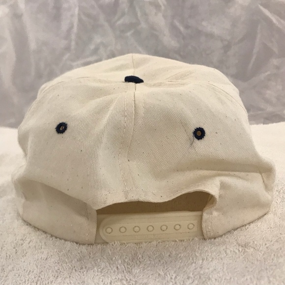 Nissun Cap's "Texas National Guard" Adjustable Cream&Blue&Red Vintage Ball Cap - Picture 7 of 14